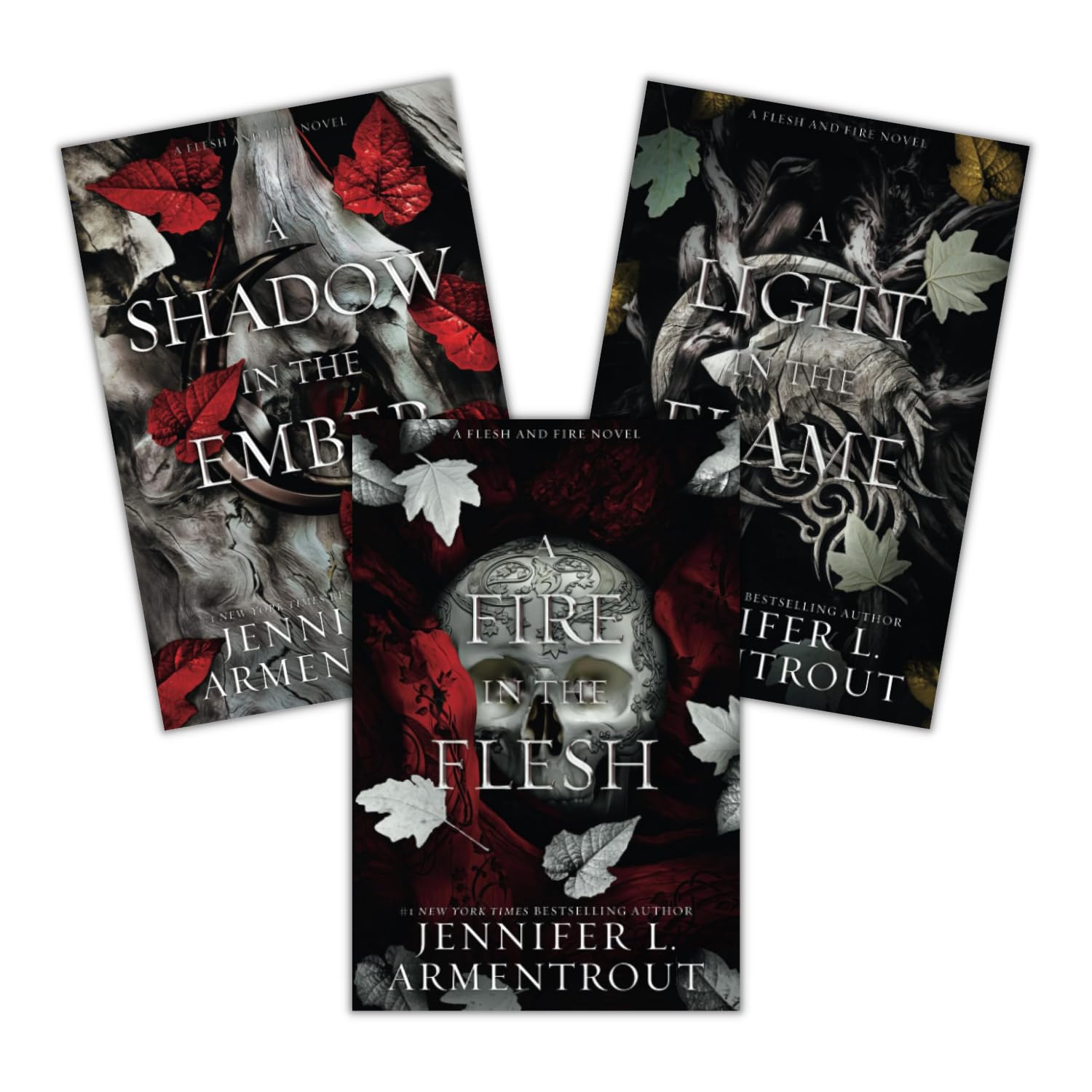 Flesh and Fire, 3 Book Set; A Shadow in the Ember + A Light in the Flame + A Fire in the Flesh [Product Bundle] Jennifer L. Armentrout [Product Bundle] Jennifer L. Armentrout [Product Bundle]