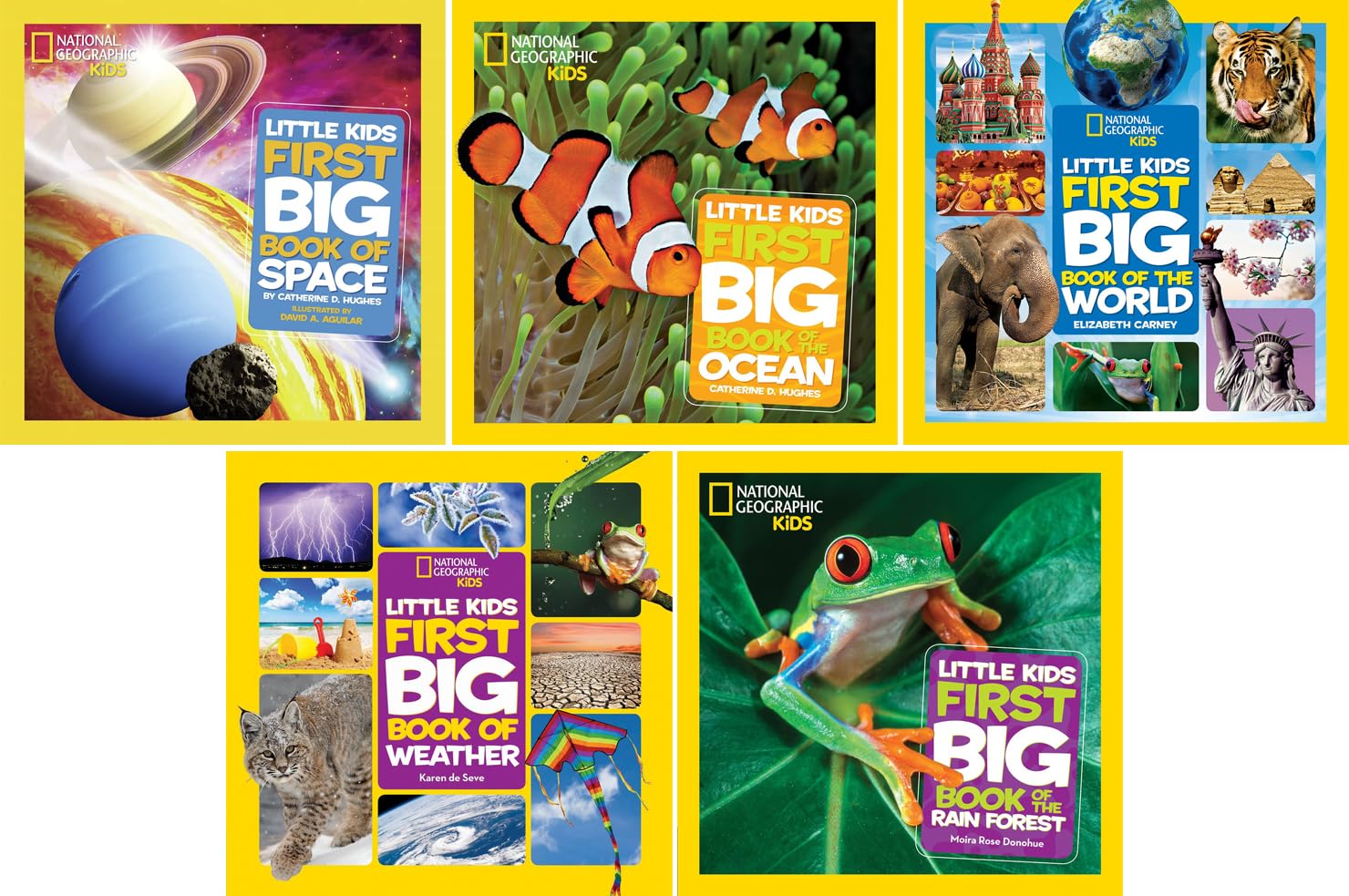 Little Kids First Big Book Collection 5-Book Set (Space, World, Ocean, Weather, Rain Forest) – Educational Science & Nature Picture Books for Kids
