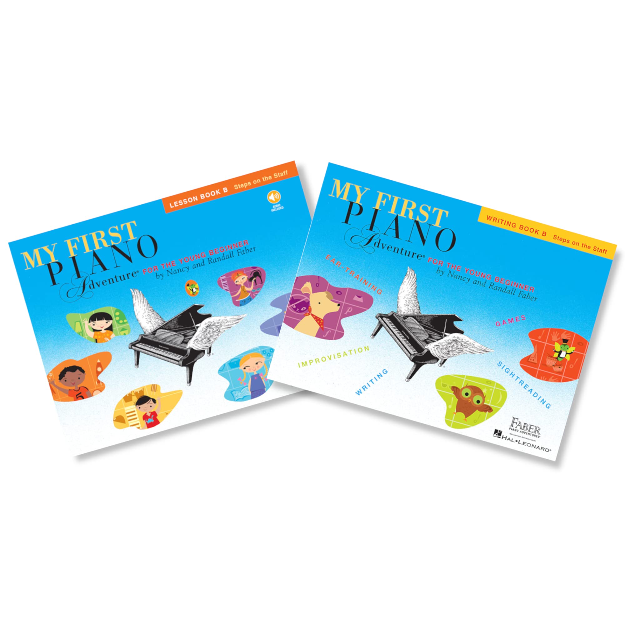 My First Piano Adventures, Level B Set (2 Books) - Lesson Book B with Online Audio, Writing Book B