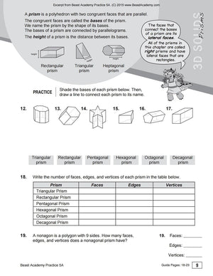 Art of Problem Solving: Beast Academy 5A: Guide and Practice, 2 Books Collection Set, 5A Math Guide & 5A Math Practice