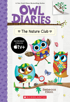 Owl Diaries Series, Collection Set of 6 Books, Vol.16-21. Get Well, Eva; Eva in the Band; The Nature Club; Eva for President; The Owlympic Games, Eva and the New Teacher, by Rebecca Elliott
