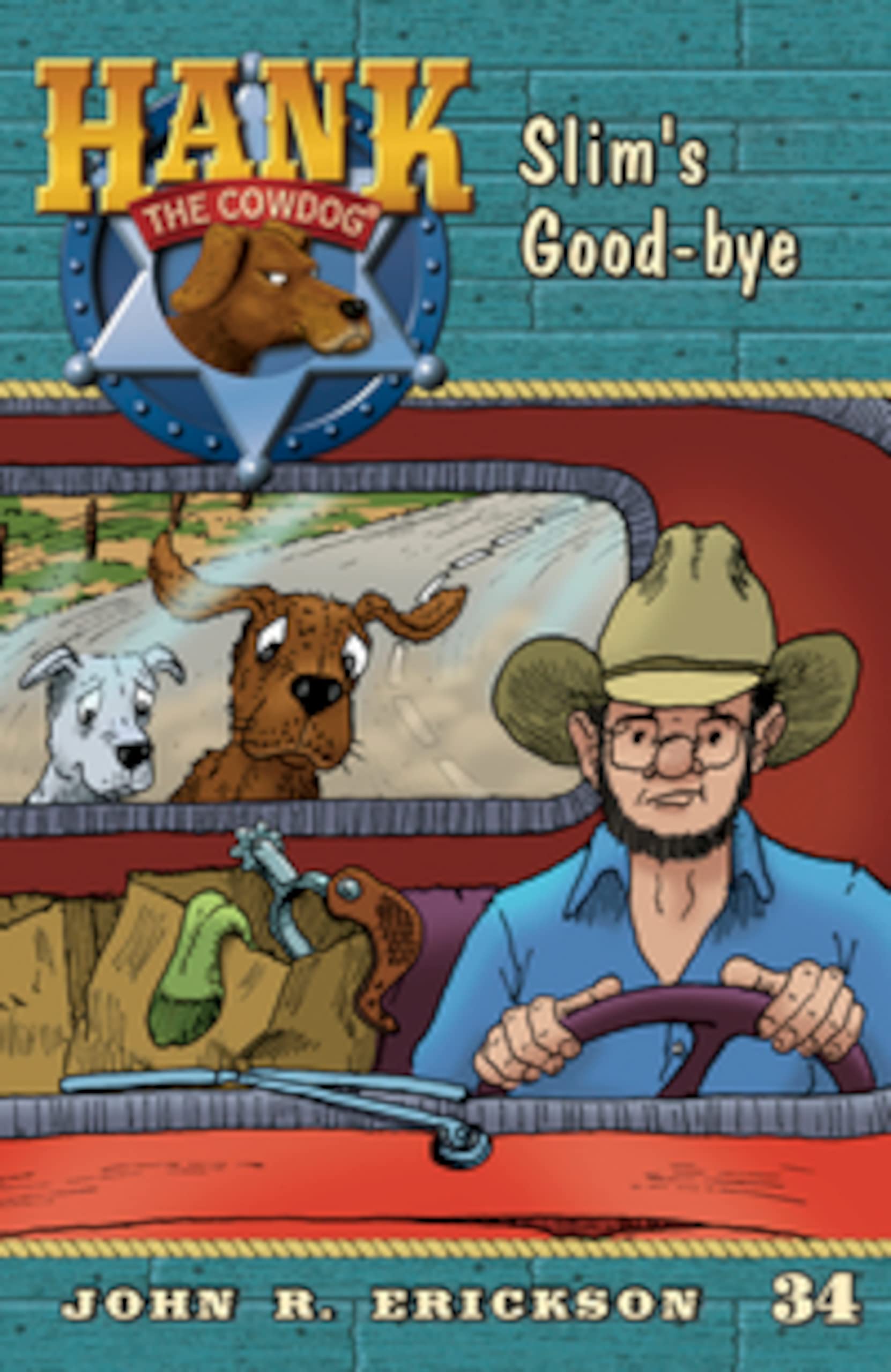 Hank the Cowdog Series 31-40 (Set of 10 Paperback Books) by John R. Erickson: Vanishing Fishhook, Garbage Monster, Measled Cowboy, Slim’s Good-Bye, Saddle House Robbery, Raging Rottweiler, Ha-Ha Game