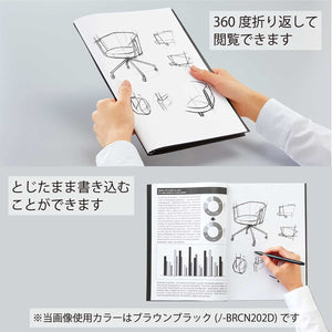 Kokuyo Bizrack Clipnote Punchless, Clip Folder, Holds up to 25 Sheets, A4-S, Off-White, Japan Import (NO-BRCN202W)
