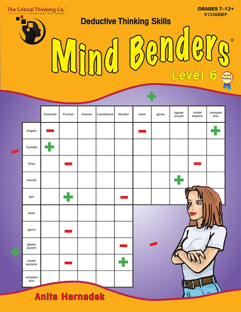 Critical Thinking CTB01336BBP Mind Benders Book 6, Grades 7-12+, Grade: 7 to 7