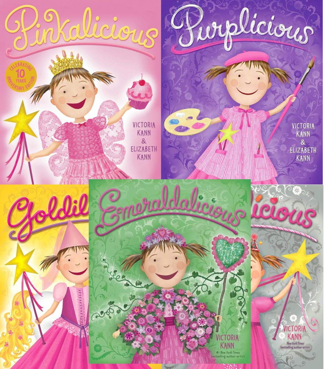 Pinkalicious hardback Pack 5 Book Set: Emeraldalicious; Pinkalicious; Purplicious; Goldilicious; Silverlicious