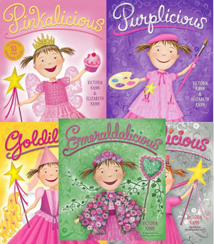 Pinkalicious hardback Pack 5 Book Set: Emeraldalicious; Pinkalicious; Purplicious; Goldilicious; Silverlicious