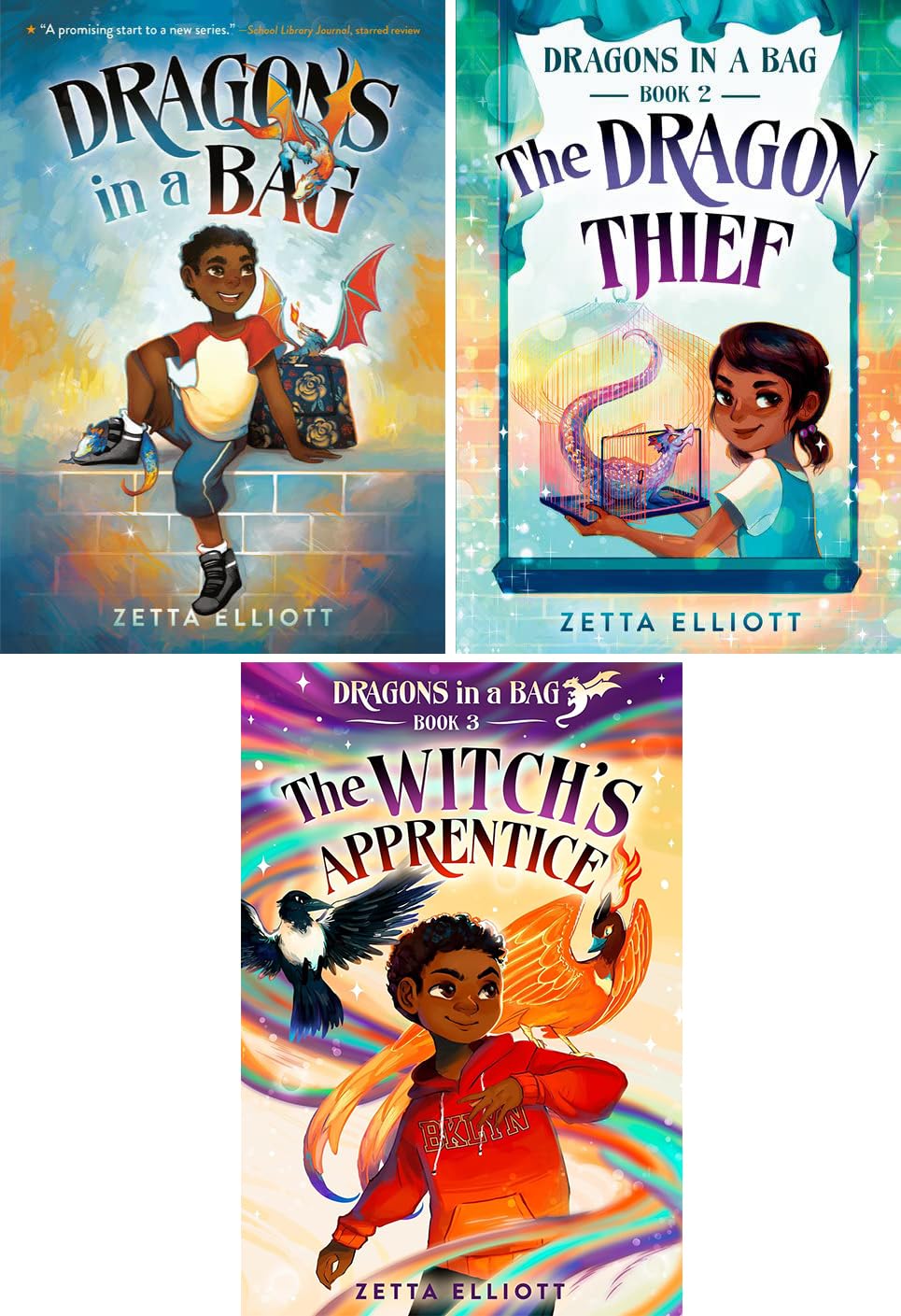 Dragons in a Bag Series 3-Book Set - Dragons in a Bag, The Dragon Thief, The Witch's Apprentice by Zetta Elliott