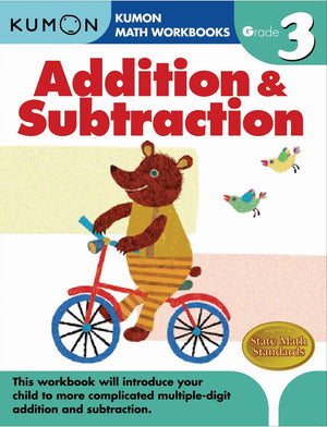 Kumon Grade 3 Complete Set (7 Workbooks) - Addition&Subtraction, Multiplication, Division, Geometry&Measurement, Word Problems, Reading, Writing