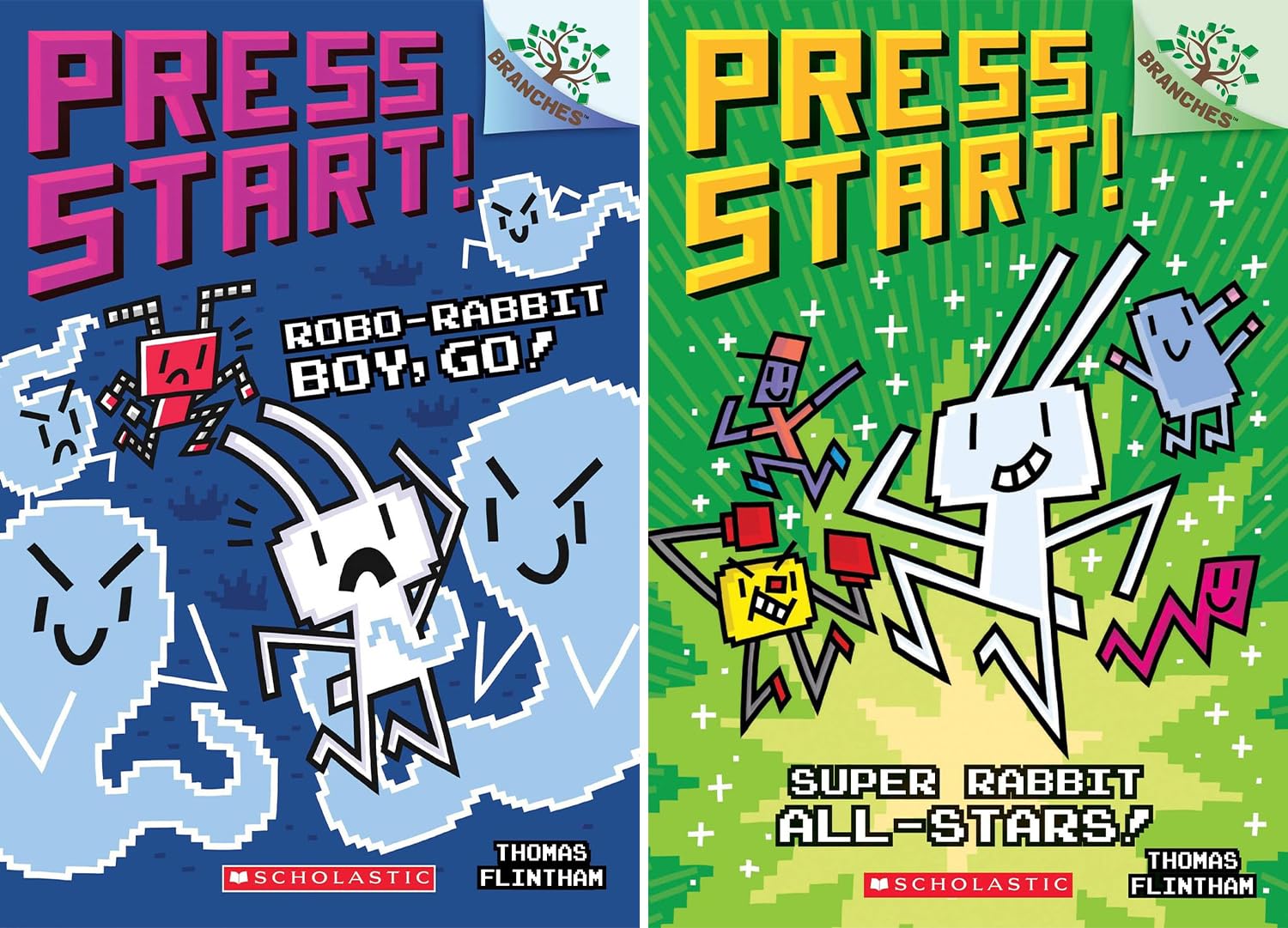 Press Start! A Branches Book Series. 15 Books Collection Set. Vol. 1- Vol. 15 by Thomas Flintham
