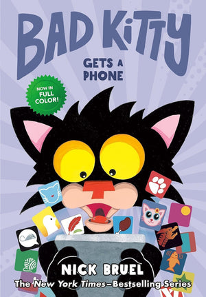 Bad Kitty Graphic Novel Series 4 Books Set by Nick Bruel – Bad Kitty Goes On Vacation, Bad Kitty Gets a Phone, Bad Kitty: Supercat, and Bad Kitty Makes a Movie