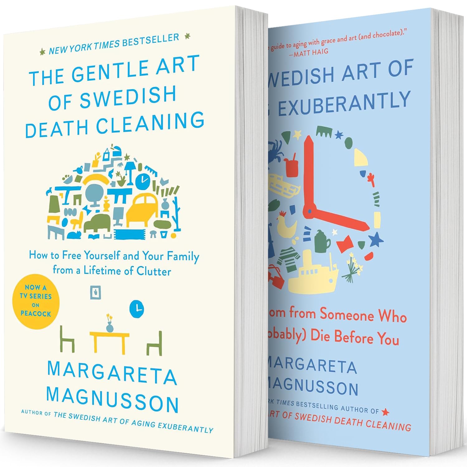 The Swedish Art of Living & Dying Series. 2 Books Collection Set. the Gentle Art of Swedish Death Cleaning, the Swedish Art of Aging Exuberantly by Margareta Magnusson