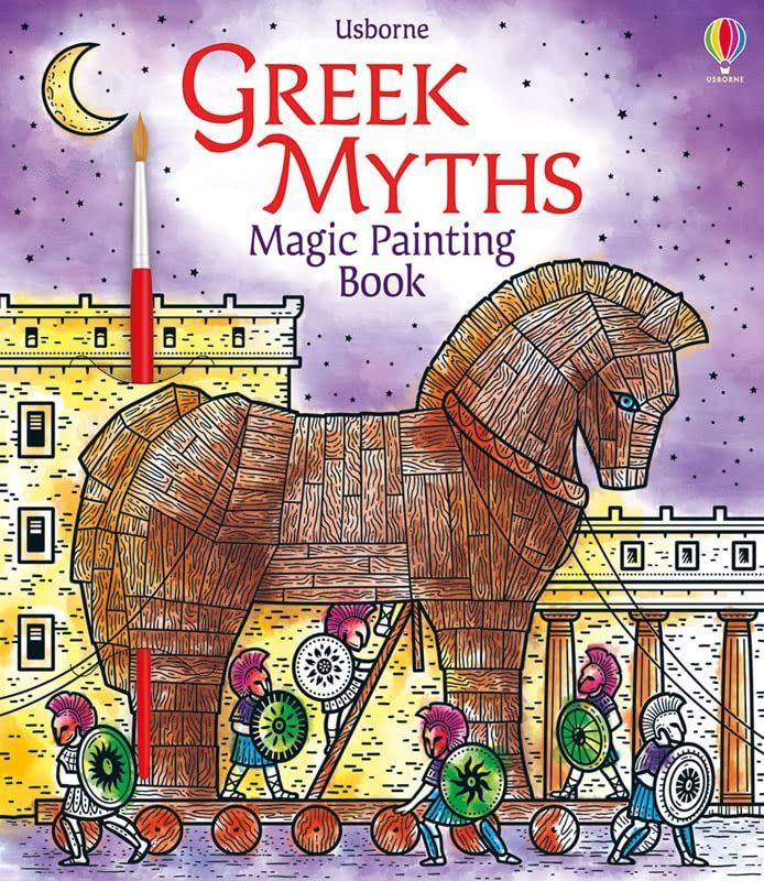 Magic Painting Book 6 Books Collection Pack Set #4 (Famous Paintings, Greek Myths, Magic Paint Yourself Calm, Rainbows,Space,Unworry)