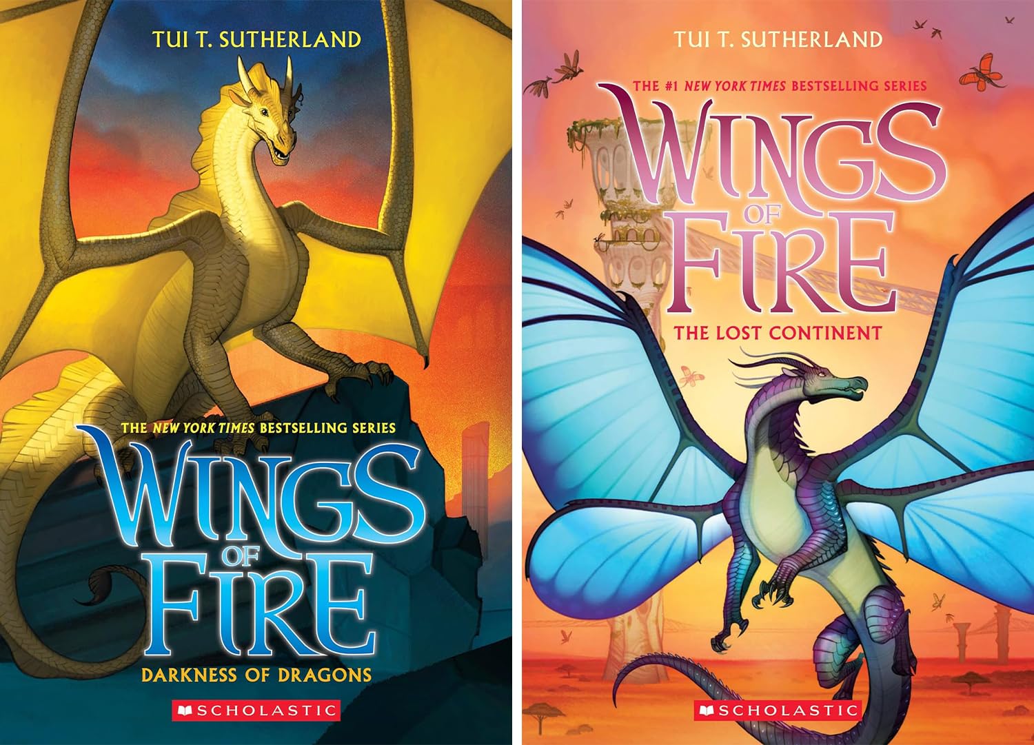 Wings of Fire Series 17 Books Collection Set. Wings of Fire Volume 1-15 and Dragonslayer & Darkstalker by Tui T. Sutherland