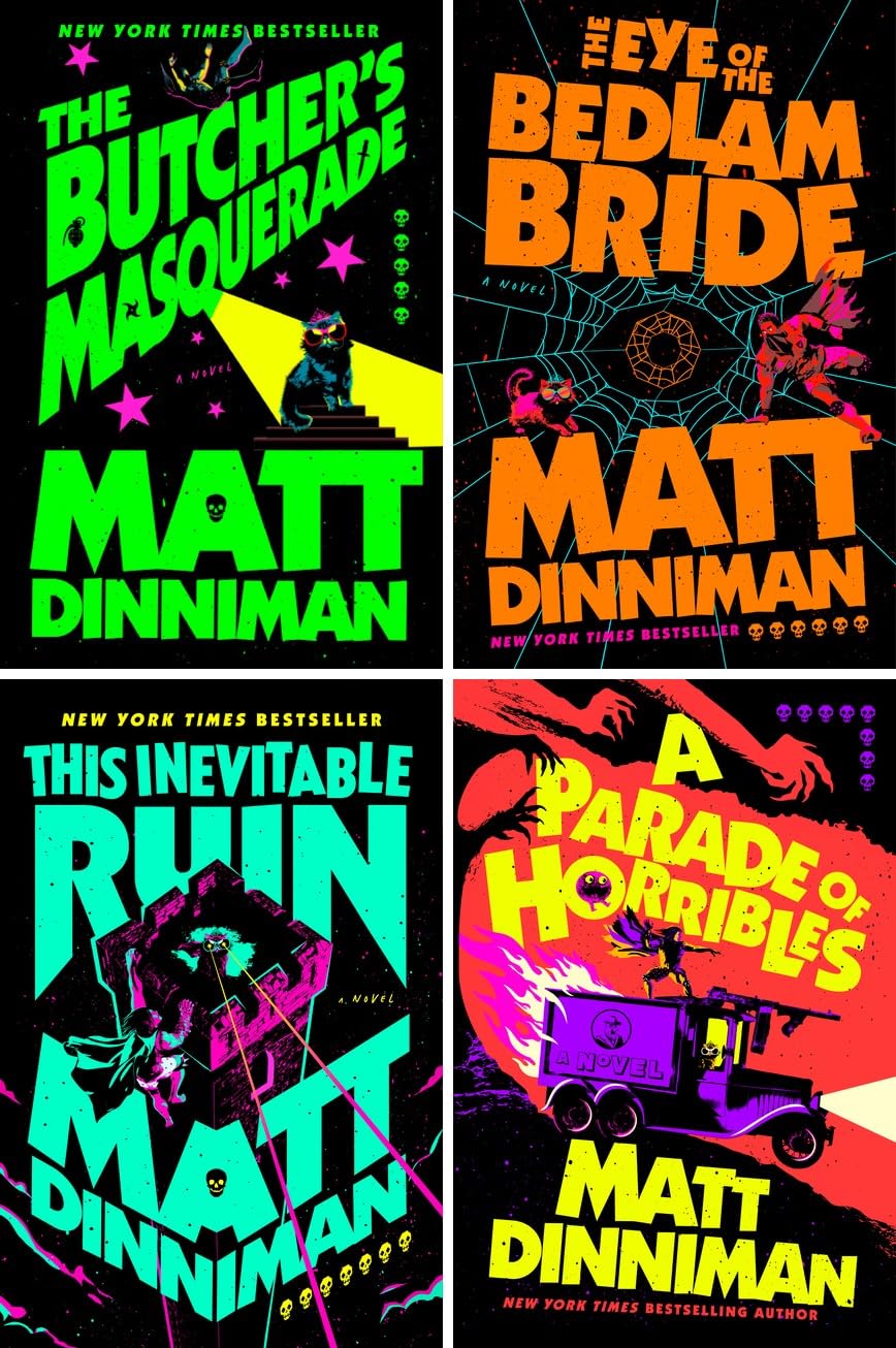 Dungeon Crawler Carl Collection II (4 Hardcover Books) Vol 5-8 - Butcher's Masquerade, Eye of the Bedlam Bride, This Inevitable Ruin, Parade of Horribles