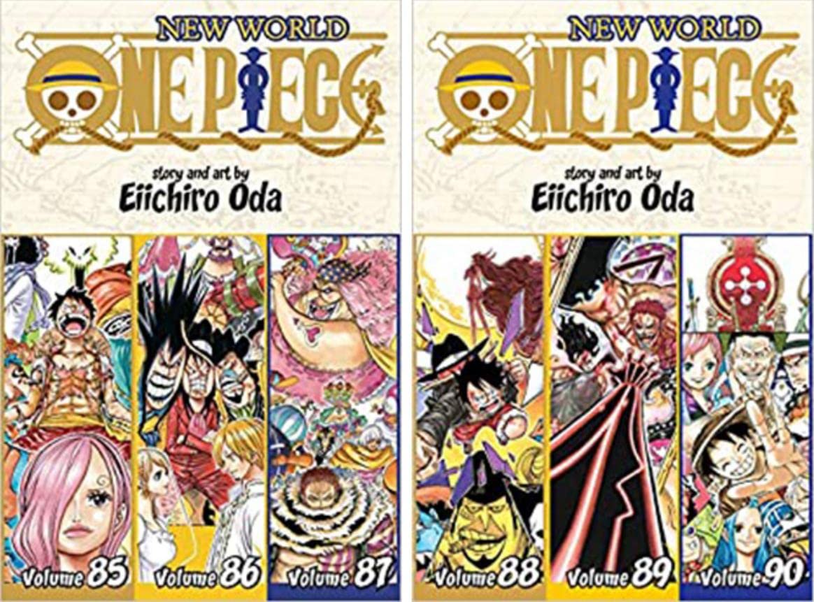 One Piece 3-in-1 Edition 12-book Manga Set 21-32: Vol. 61-96 by Eiichiro Oda