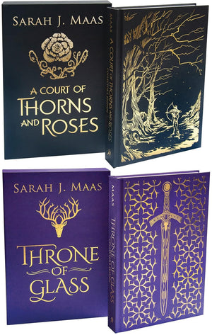 Throne of Glass Collector's Edition & A Court of Thorns and Roses Collector's Edition. Sarah J. Maas 2 Books Collection Set