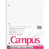 Kokuyo Filler Papers, 8-1/4"x11”, Wide Ruled 3 Hole Punched Loose Leaf Paper, 100 Sheets Bleed Resistance Notebook Paper, Japanese Smooth Lined Paper for 3 Ring Binders School Supplies, Japan Import