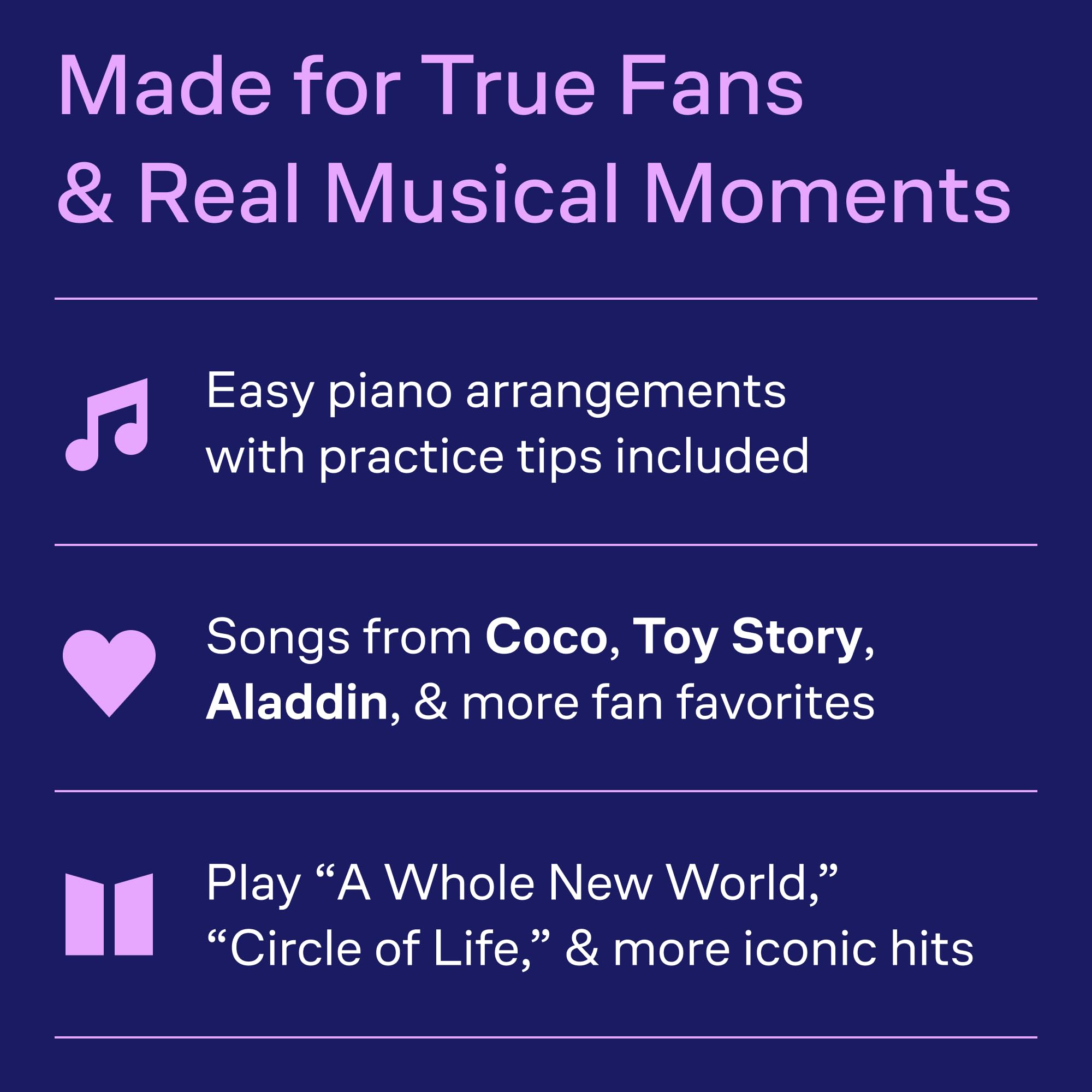 Disney Songs for Kids | Easy Piano Sheet Music Book for Beginners and Young Learners | 20 Beloved Disney Movie Songs with Practice Tips | Fun Piano Songbook for Children, Students, and Music Teachers