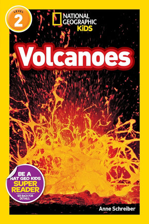 National Geographic Kids Readers, 6 Books Set, Caterpil-lar to Butterfly, Tigers, Lizards, Wolves, Volcanoes, Sharks, Level 1-2