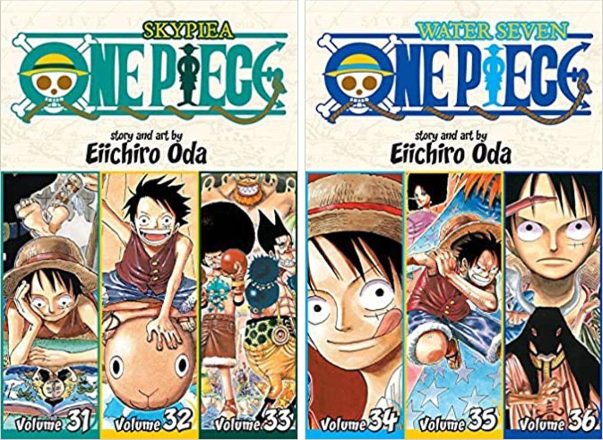 One Piece 3-in-1 Edition 10-book Manga Set 11-20: Vol. 31-60 by Eiichiro Oda