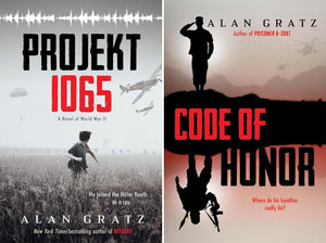 Alan Gratz Bestselling Series, Collection Set of 9 Books. Prisoner B-3087, Code of Honor, Projekt 1065, Refugee, Grenade, Allies, Ground Zero, Two Degrees, Heroes: A Novel of Pearl Harbor