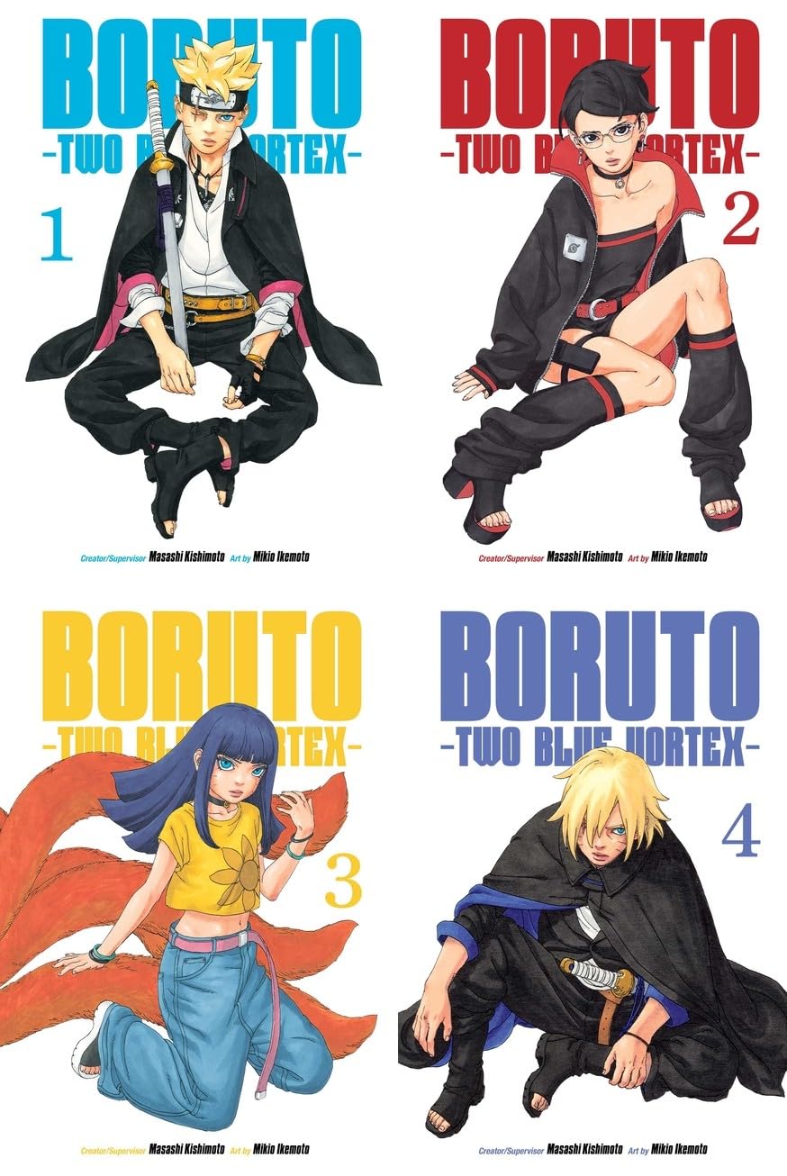 Boruto: Two Blue Vortex Collection (4 Paperback Books) - Vol. 1, Vol. 2, Vol. 3, Vol. 4