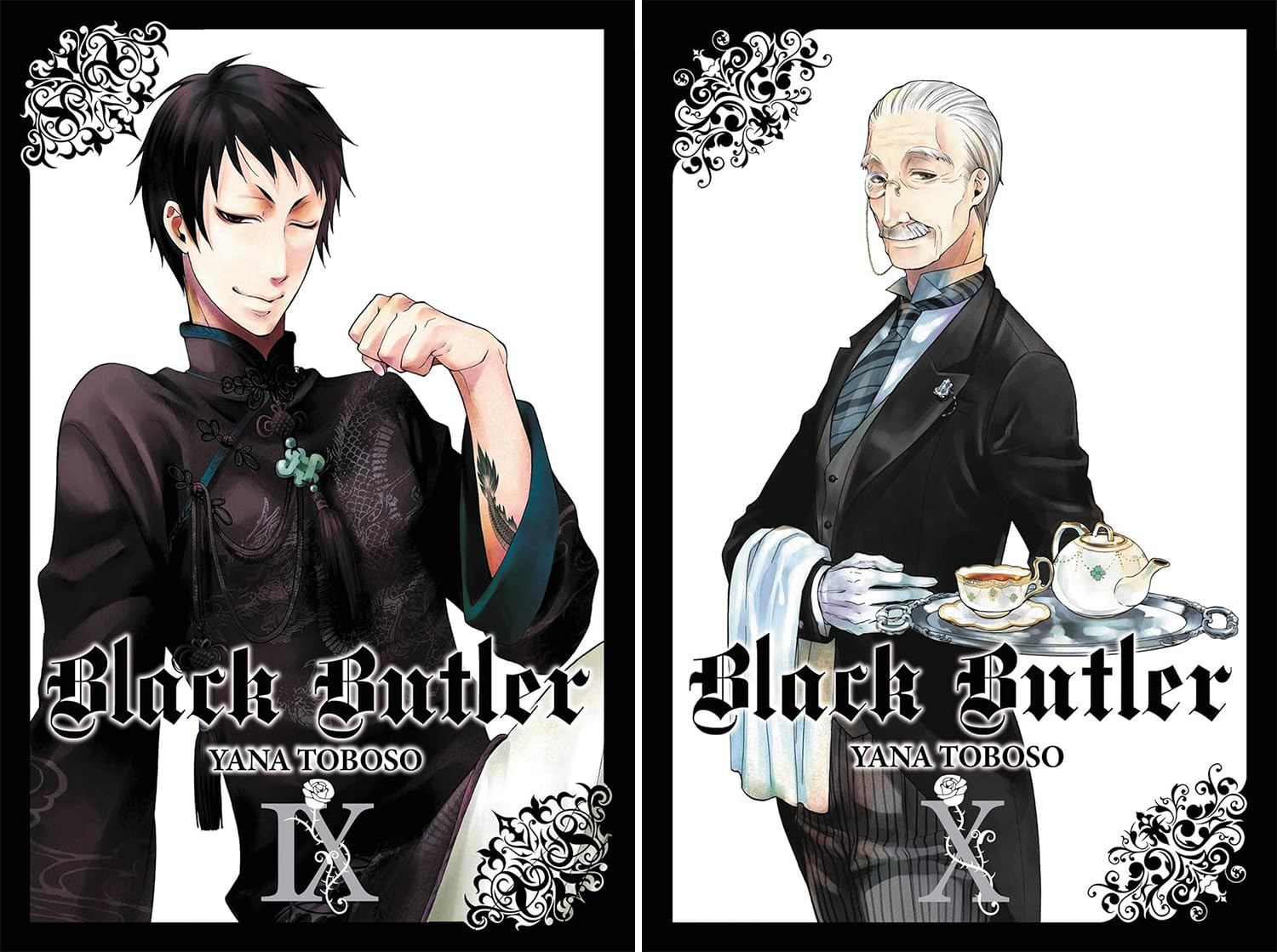 Black Butler Manga Set Vol 1 - Vol 10 by Yana Toboso
