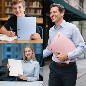 MUKAWA 1 Inch 3 Ring Binder, D-Ring Binder Holds 250 Sheets, PP Cover with Writable Spine Label, Lay-Flat Design, Letter Size 8.5x11, Lightweight for School, Office & Home Organization, 1 Pack, Pink