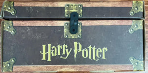 Harry Potter Books Set #1-7 in Collectible Trunk-Like Toy Chest Box, Decorative Stickers Included