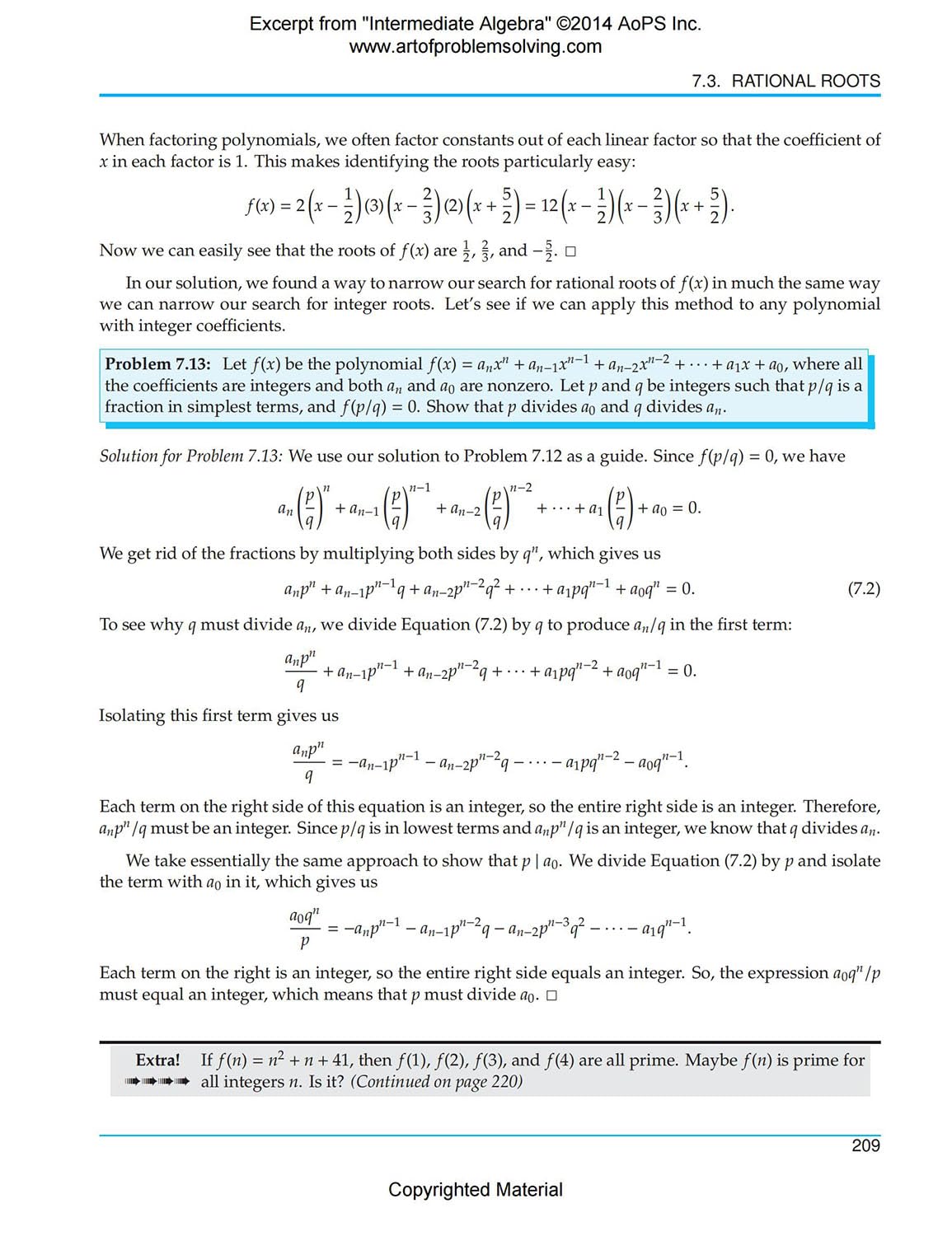 Art of Problem Solving (AoPS) Series, Intermediate Algebra 2 Books Set of Text and Solution by Richard Rusczyk and Mathew Crawford