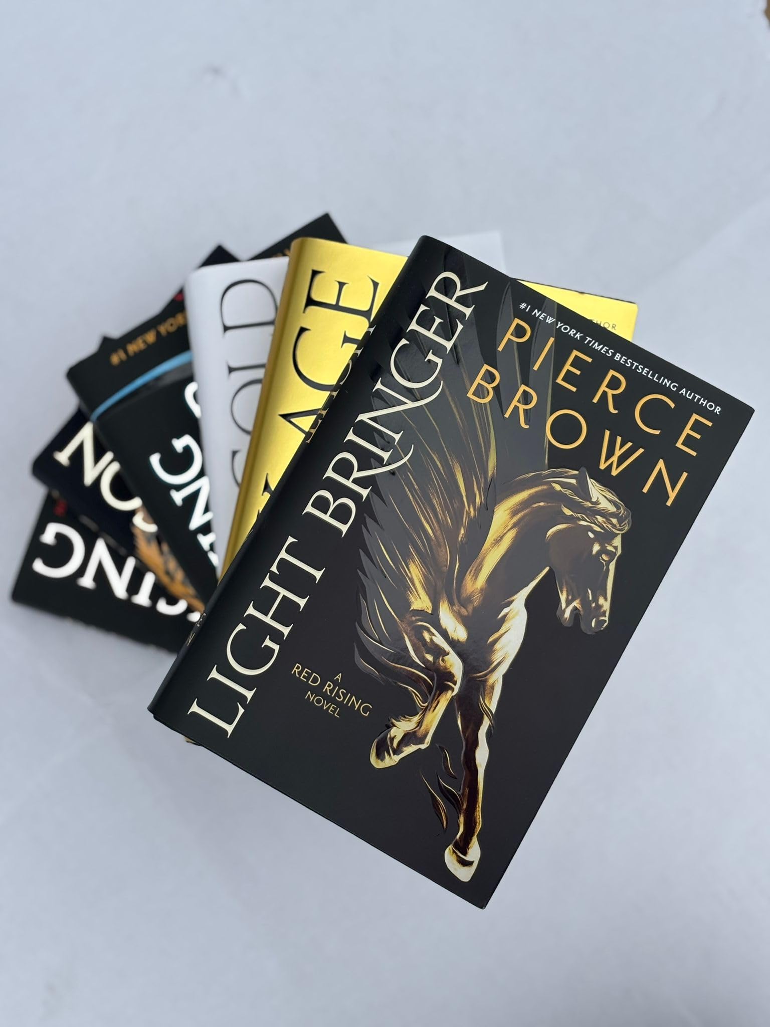 Red Rising Series Vol. 1-6, 6 Books Set, Red Rising, Golden Son, Morning Star, Iron Gold, Light Bringer, Dark Age, by Pierce Brown