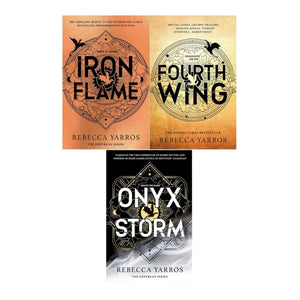 Empyrean Series by Rebecca Yarros – 3-Book Deluxe Hardcover Collection Set (Fourth Wing, Iron Flame & Onyx Storm) with Sprayed Edges