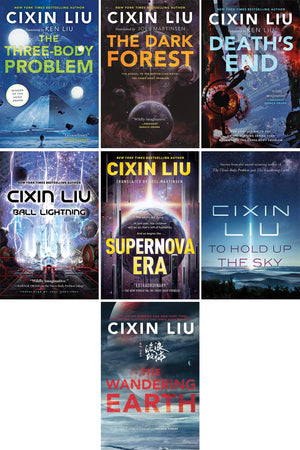 Cixin Liu's Science Fiction 7-book Collection Set (Three-Body Problem, Dark Forest, Death's End, Ball Lightning, Supernova Era, To Hold Up The Sky, Wandering Earth)