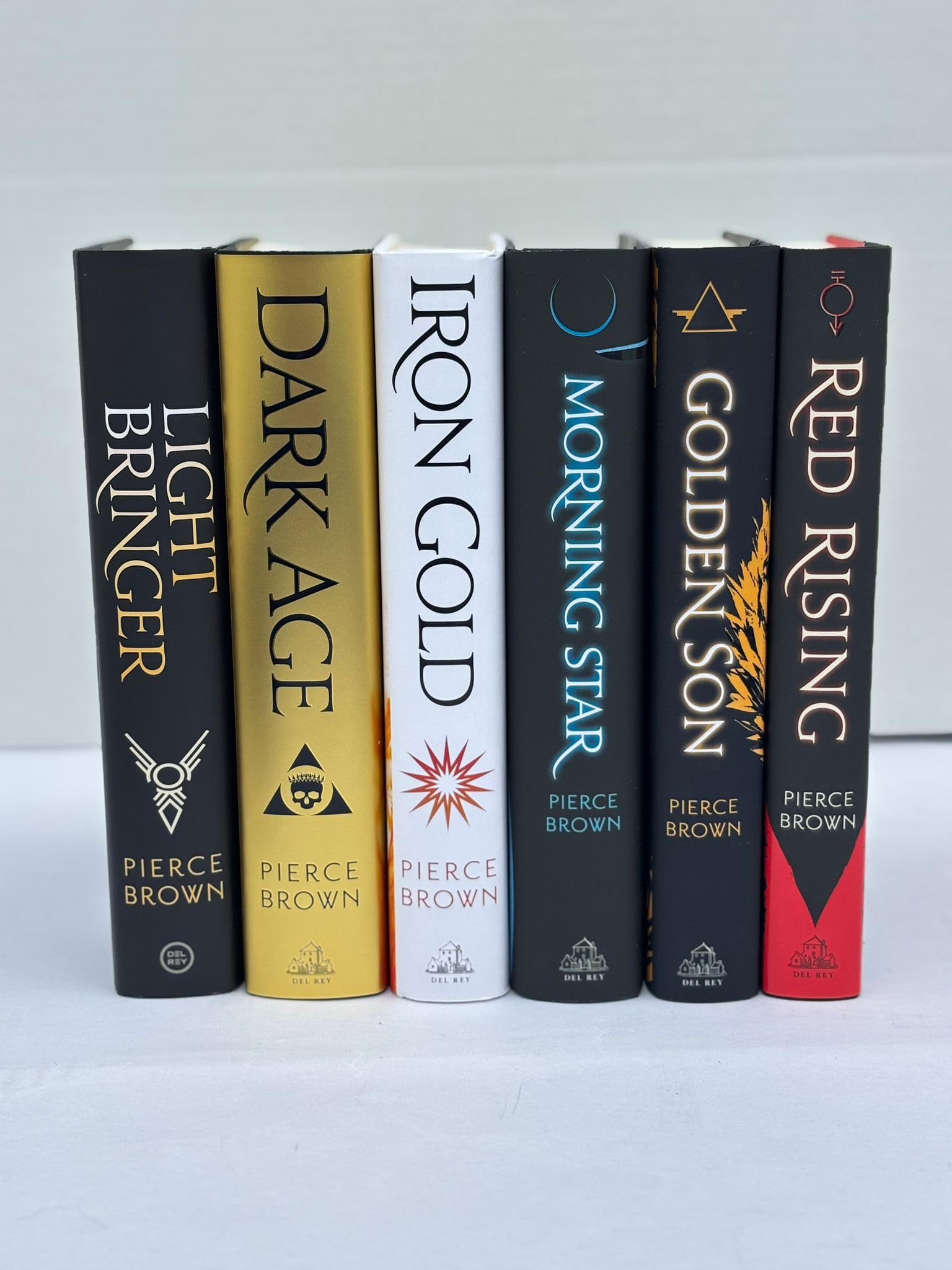 Red Rising Series Vol. 1-6, 6 Books Set, Red Rising, Golden Son, Morning Star, Iron Gold, Light Bringer, Dark Age, by Pierce Brown