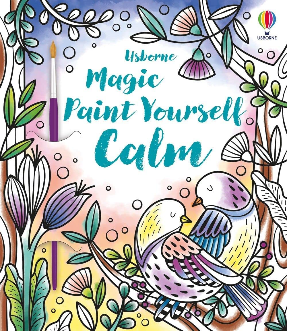 Magic Painting Book 6 Books Collection Pack Set #4 (Famous Paintings, Greek Myths, Magic Paint Yourself Calm, Rainbows,Space,Unworry)