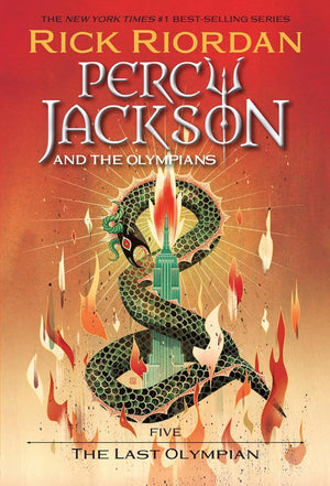 Percy Jackson and the Olympians Series, Set of 7 Books. Lightning Thief, Sea of Monsters, Titan's Curse, Battle of the Labyrinth, Last Olympian, The Chalice of the Gods, Wrath of the Triple Goddess