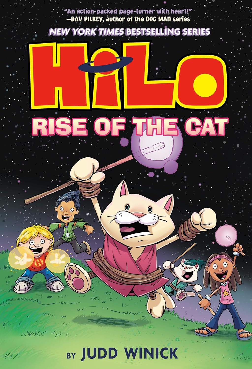 Hilo Series 4 Books Set Volume 7-10 by Judd Winick (Gina--The Girl Who Broke the World, Gina and the Big Secret, Gina and the Last City on Earth, Rise of the Cat)