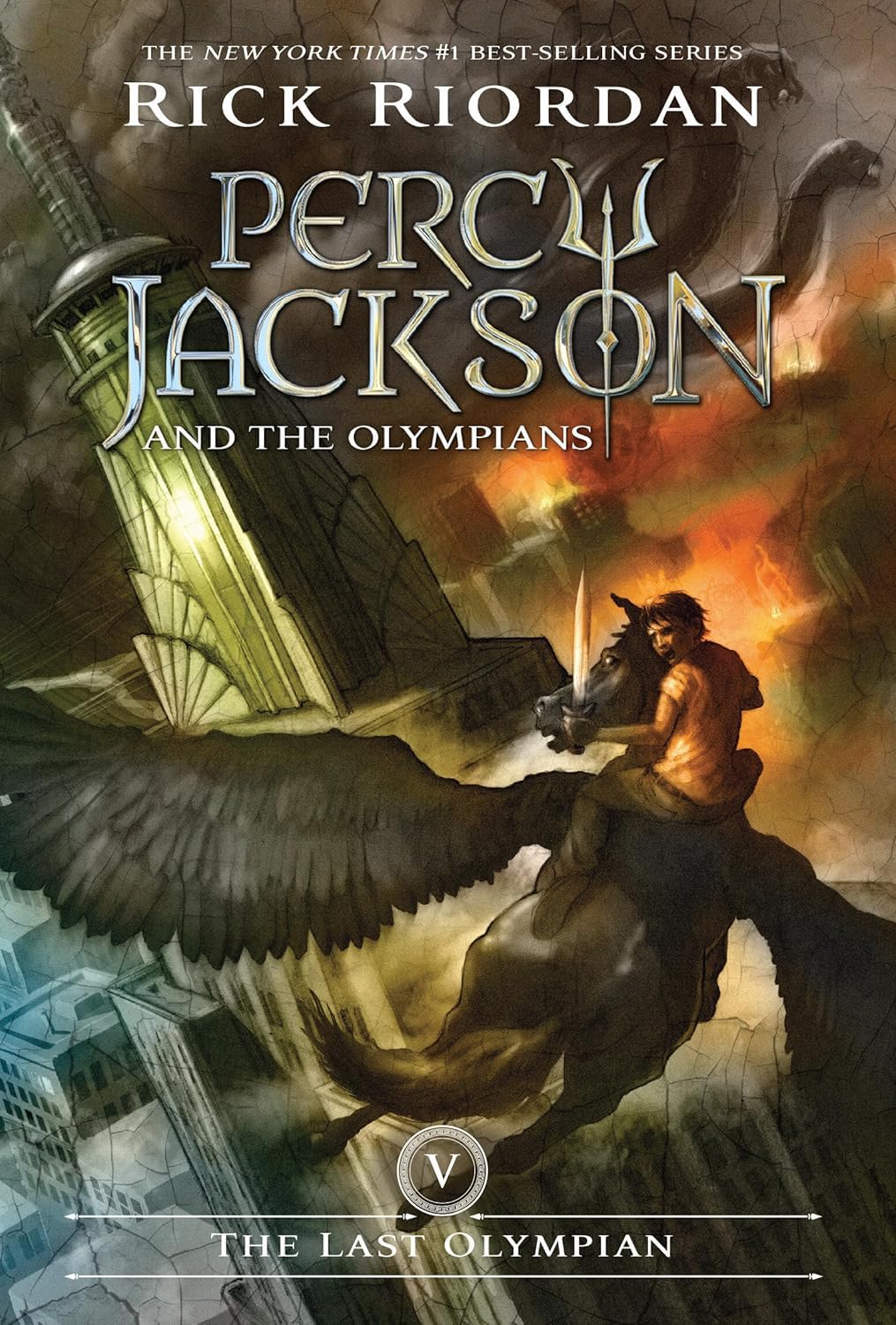 Percy Jackson and the Olympians Series 7 Books Set by Rick Riordan (The Lightning Thief, Sea of Monsters, Titan's Curse, Battle of the Labyrinth, Last ... of the Gods, Wrath of the Triple Goddess)