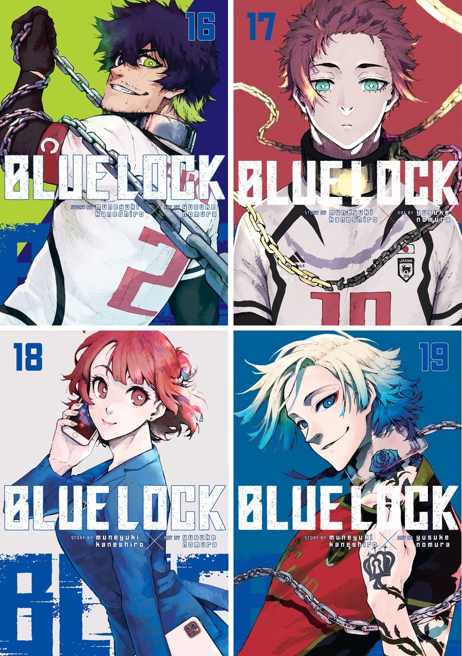 Blue Lock Series Vol. 16-32, 17 Books Collection Set by Muneyuki Kaneshiro