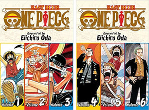 One Piece 3-in-1 Edition 10-book Manga Set 1-10: Vol. 1-30 by Eiichiro Oda