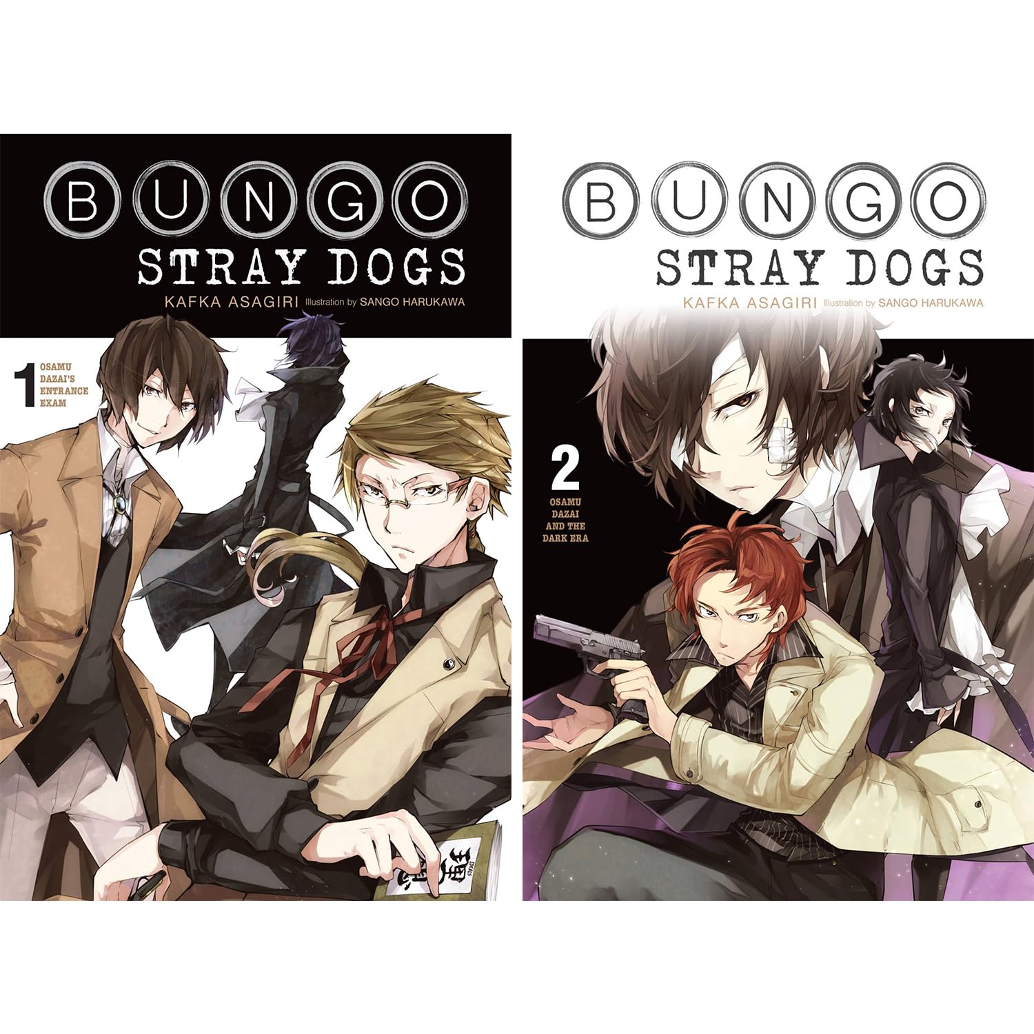 Bungo Stray Dogs, Vol. 1 -9 (light novel) by Kafka Asagiri collection set