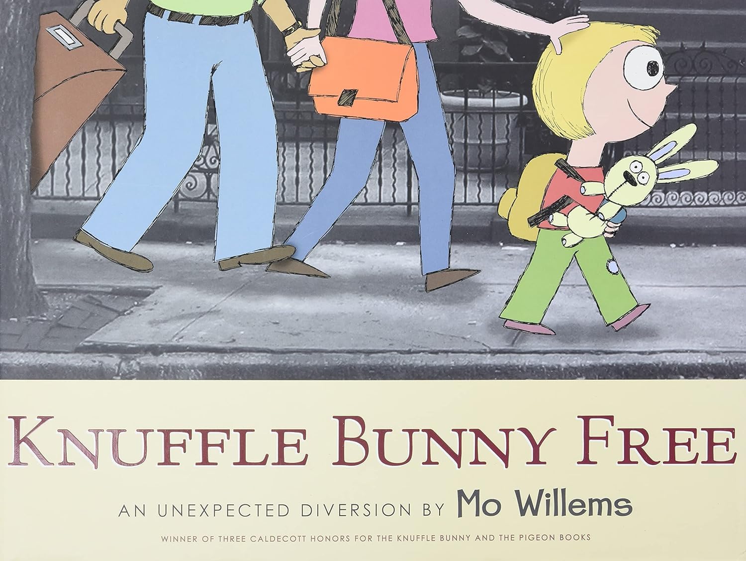 Mo Willems Knuffle Bunny Book Set of 3 - [Knuffle Bunny: A Cautionary Tale, Knuffle Bunny Too: A Case of Mistaken Identity, Knuffle Bunny Free: An Unexpected Guest]
