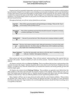 Art of Problem Solving (AoPS) Series, Calculus 2 Books Set of Text and Solution by David Patrick