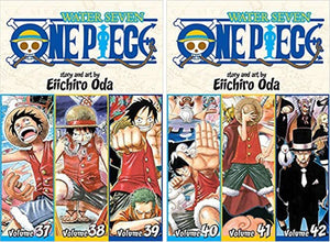 One Piece 3-in-1 Edition 10-book Manga Set 11-20: Vol. 31-60 by Eiichiro Oda