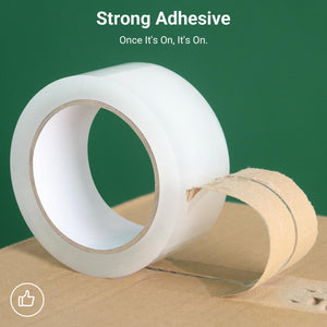 mukawa 12 Rolls 2.7mil Thick Packing Tapes, Clear Packaging Tape, 720 Yards Heavy Duty Tape - Hold 100 Pounds for Packing, Strong Sealing, 1.88" x 60 Yards Per Roll