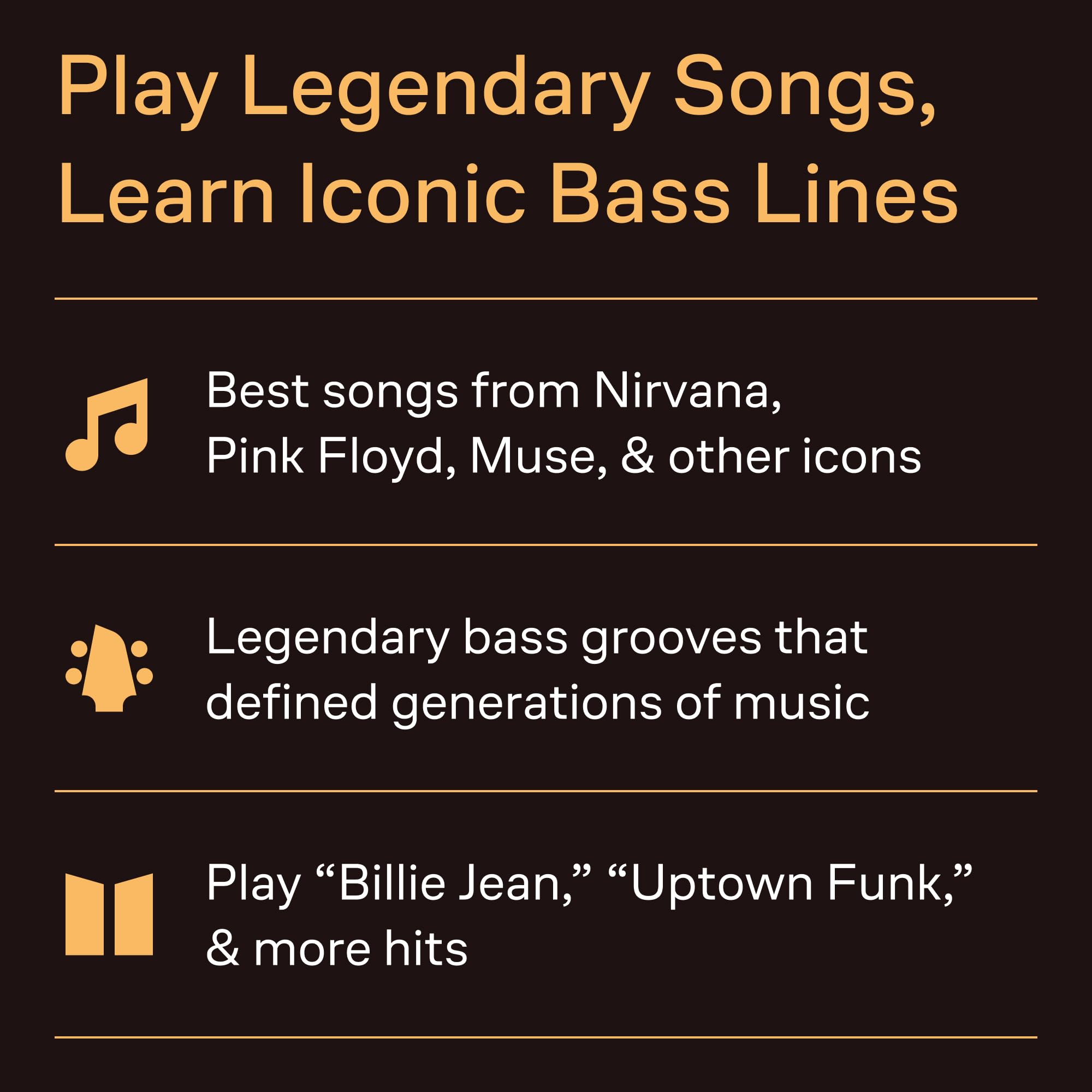 First 50 Songs You Should Play on Bass | Beginner Bass Guitar Songbook with Easy TAB Arrangements | Learn Classic Rock, Pop, and Funk Basslines | Sheet Music Book for Students, Teachers