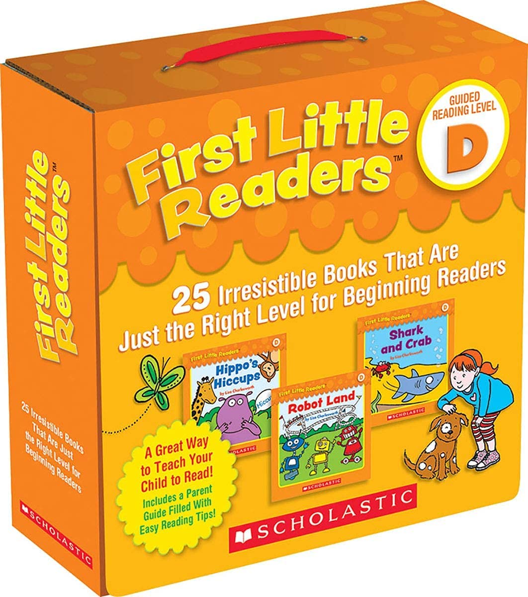 Scholastic First Little Readers 8 Parent Packs Complete Set - Guided Reading Level A, B, C, D, E&F, G&H, I&J, K&L