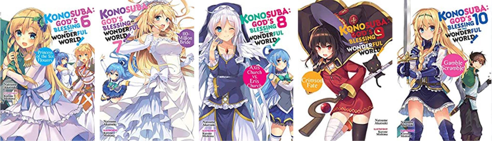 Konosuba: God's Blessing on This Wonderful World! Vol. 1-17 Complete Light Novel Set by Natsume Akatsuki