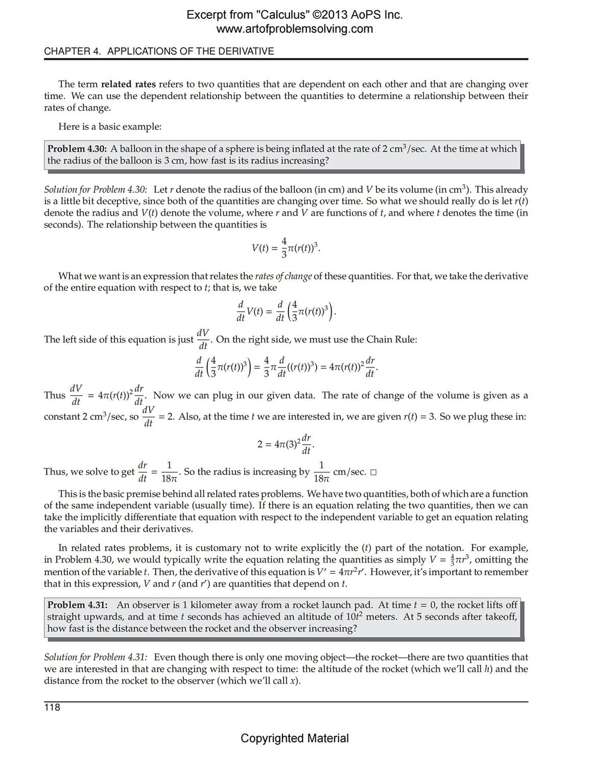 Art of Problem Solving (AoPS) Series, Calculus 2 Books Set of Text and Solution by David Patrick