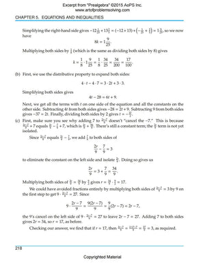 Art of Problem Solving Series Prealgebra 2 Books Set (Textbook and Solutions Manual) by Richard Rusczyk, David Patrick and Ravi Boppana